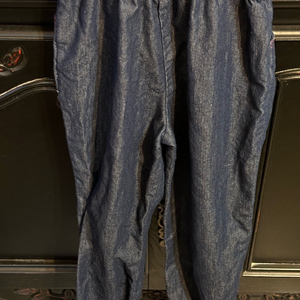 Hello Kitty Girls Denim Jumpsuit with spaghetti straps young girls size 6 - Picture 9 of 12